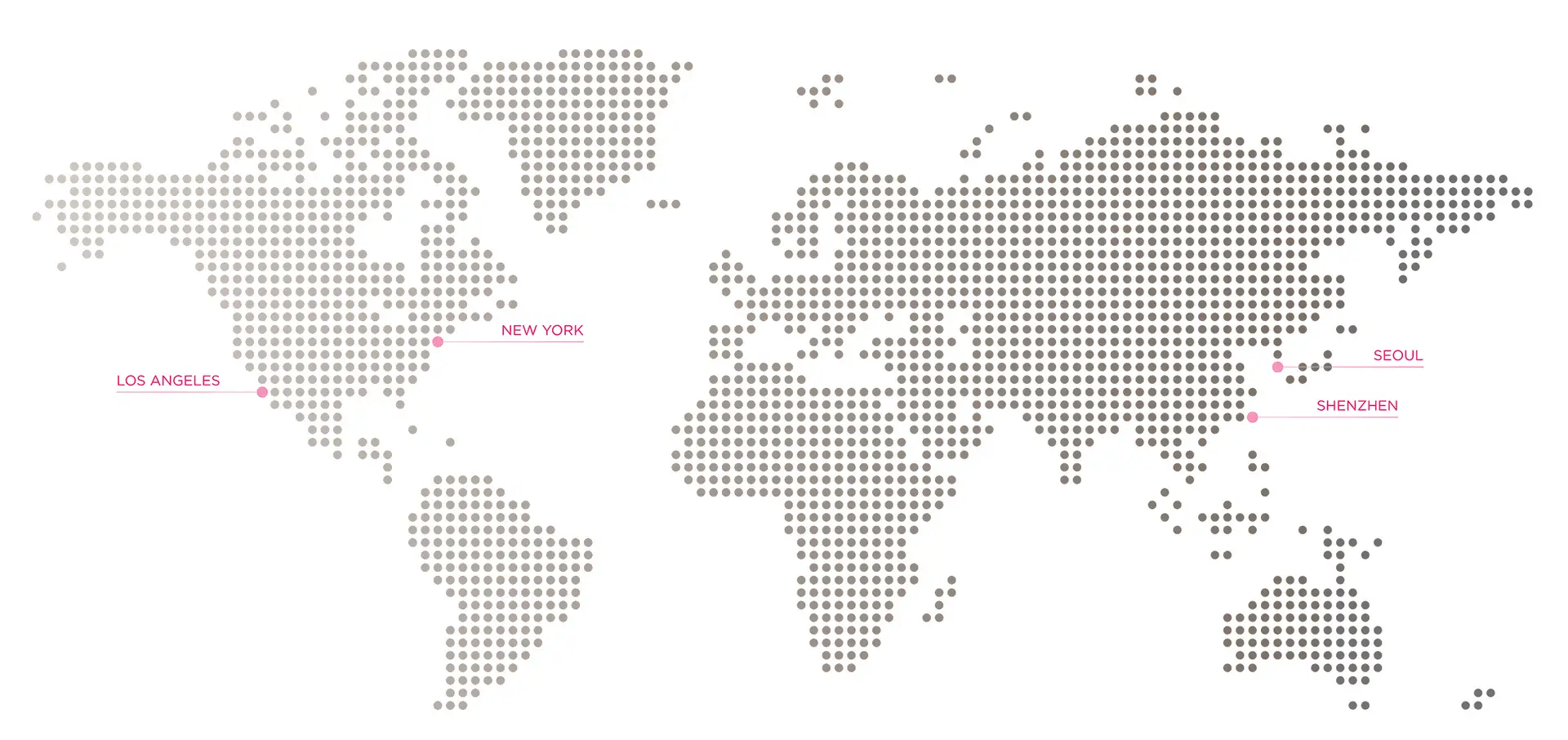 World map showing Jocott Brands office locations across North America, Europe, and Asia