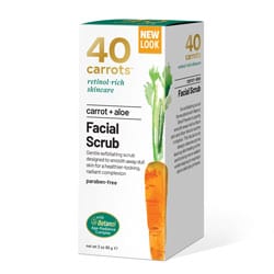 40 CARROTS | Facial Scrub, Carrot + Aloe, 3 oz.