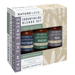 NATURE LOVE | Essential Oil Blends Set, Calm The Senses