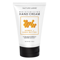 NATURE LOVE | Hand Cream - Honey + Shea Butter, 4oz