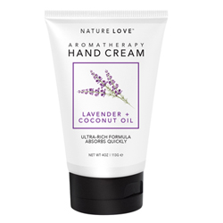 NATURE LOVE | Hand Cream - Lavender + Coconut Oil, 4oz