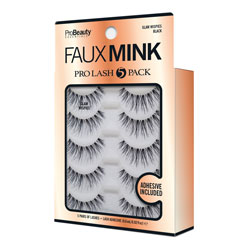 PRO BEAUTY ESSENTIALS | Faux Mink Black / GlamWispies - 5 Pack