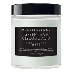 PEARLESSENCE | Anti-Aging Mask, Green Tea + Glycolic Acid - 4oz