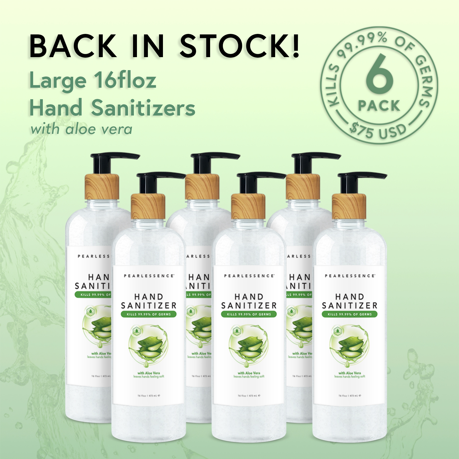 Pearlessence hand sanitizer hotsell