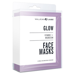 VALJEAN LABS | Face Masks, Glow - 5 Pack