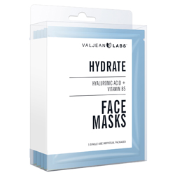 VALJEAN LABS | Face Masks, Hydrate - 5 Pack