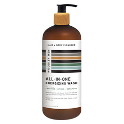 WOODLEY | ALL IN ONE ENERGIZING WASH - CITRUS - 34oz.