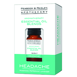 PEABODY & PAISLEY | Essential Oil Blend, 100% Natural Headache 10ml