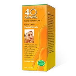 40 CARROTS | Facial Scrub, Carrot + Aloe - 3 oz